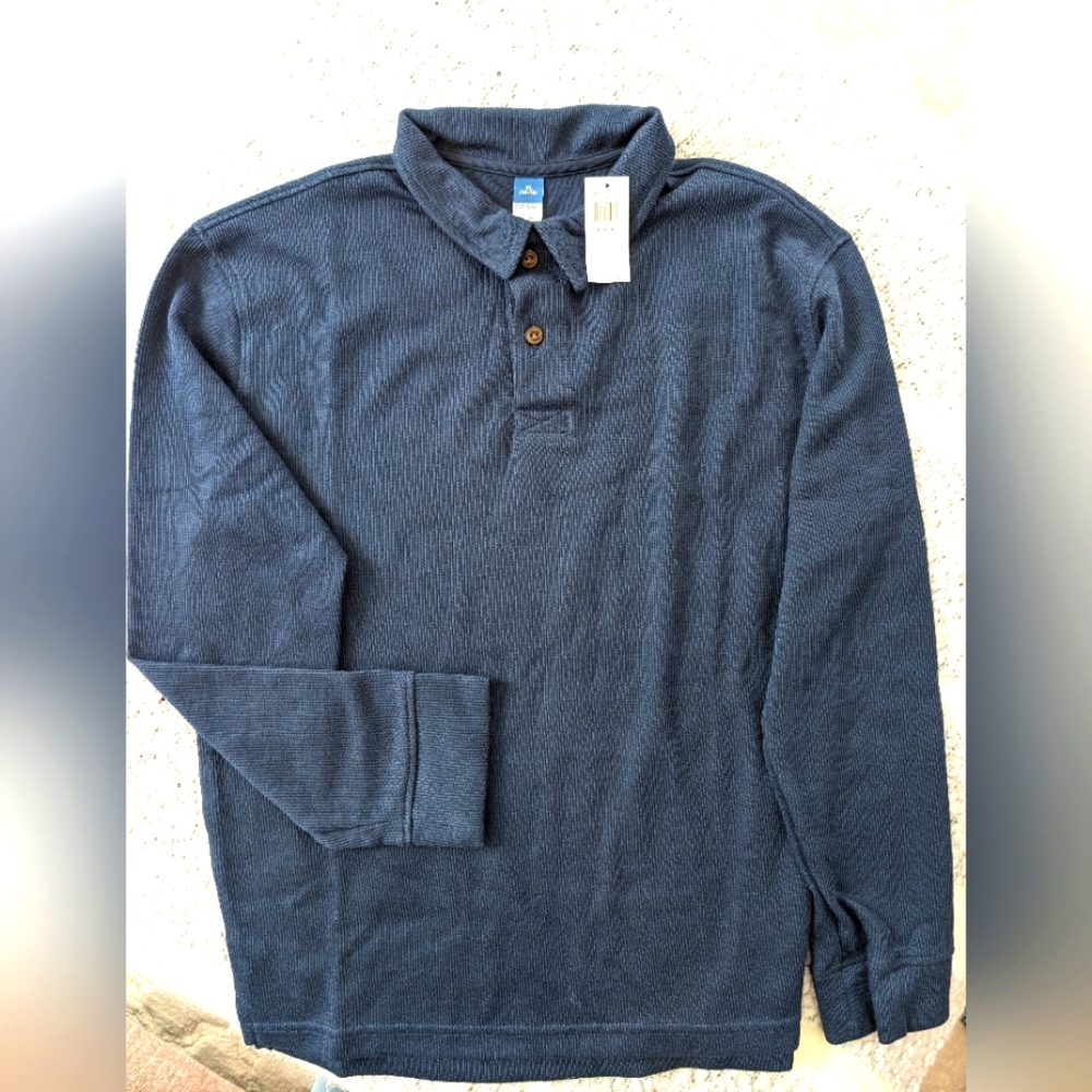 Long-Sleeve Cozy-Knit Collored T-Shirt for Boys￼￼￼￼￼
